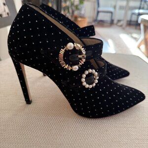 Jimmy Choo Velvet Bootie size 36.5